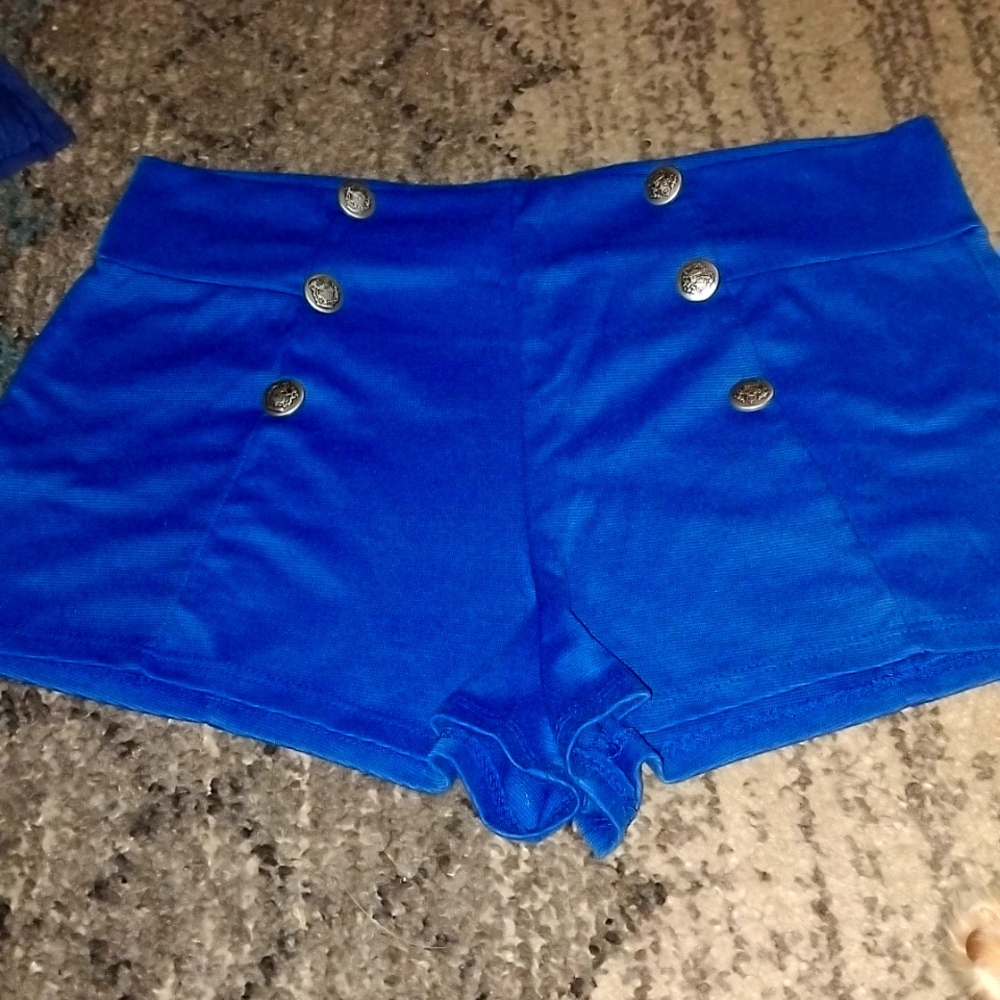 Women's elastic waist sailor short